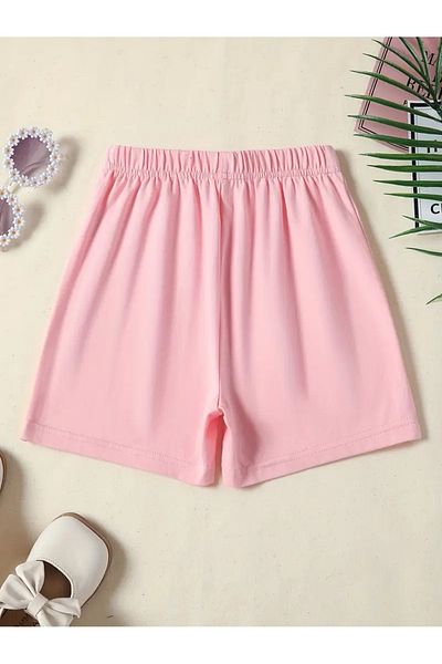 buendiakids Pantaloni scurți roz cu imprimeu Capa pentru fete/băieți