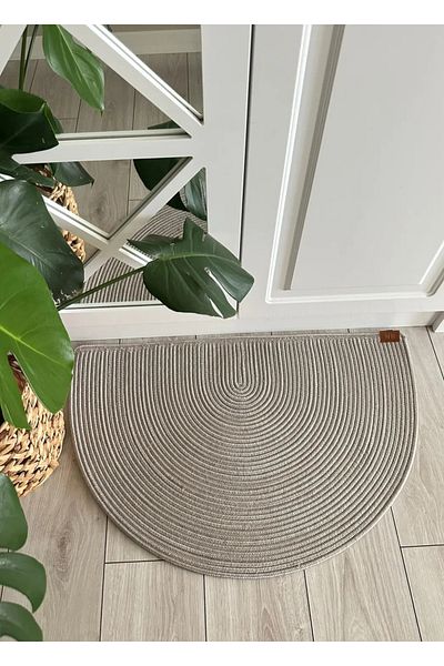 sfb Halfmoon Series Half Round Jute Door Mat for Entrance Welcome Doormat