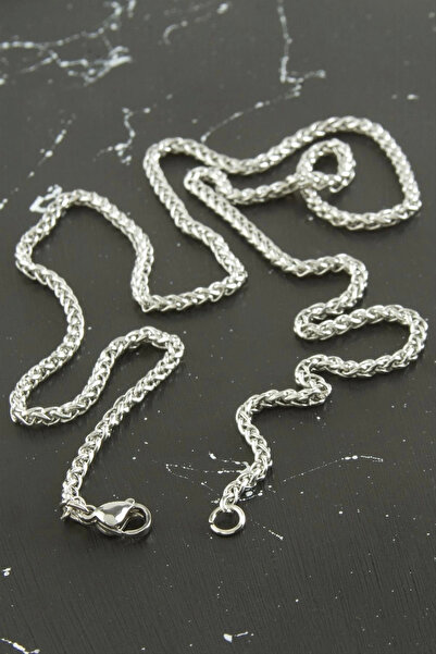 Eco Lounge Interlocking Chain Steel Necklace 55 cm