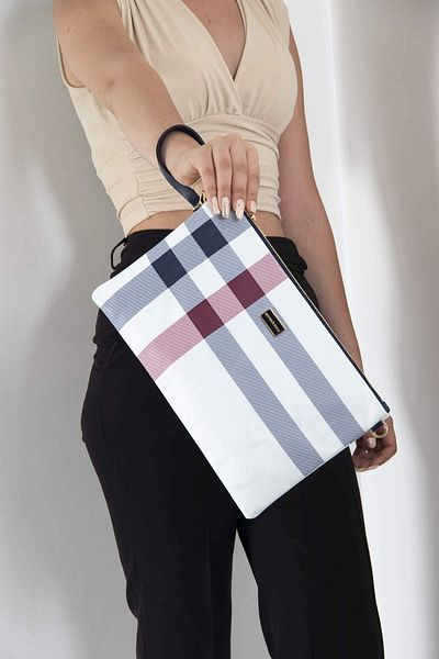 Silver Polo EVENING DRESS/PLAIDSilver Polo WHITE Portfolio