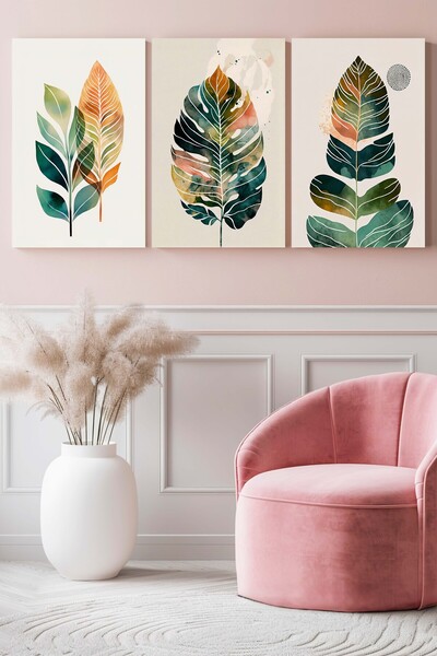 Hagen Πίνακας κουζίνας με πλαίσιο Πίνακας τοίχου 3 τεμαχίων Πίνακας Μοντέρνος...