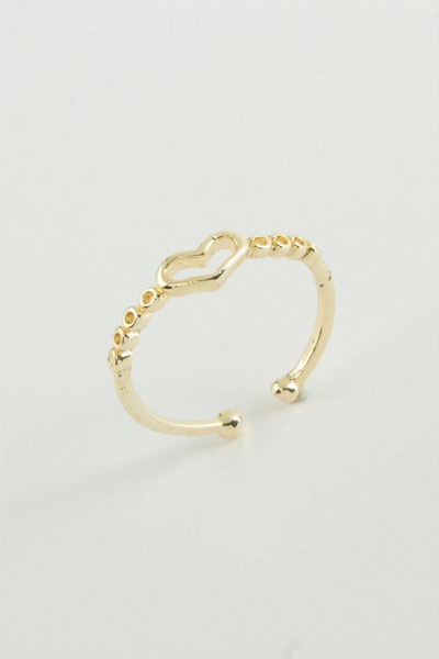 Eco Lounge Heart Metal Ring