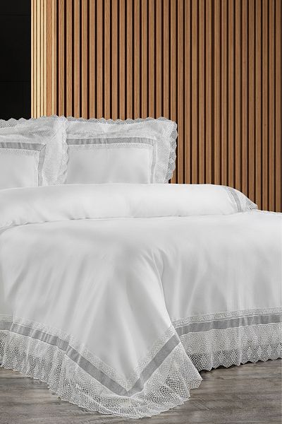 ZEBRA CASA Ophelia Lace Duvet Cover Set