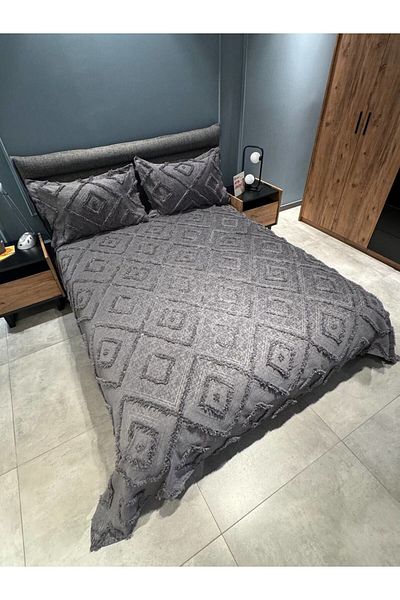 BlueMaison Boutique Chenille Oversized Bedspread Dailing