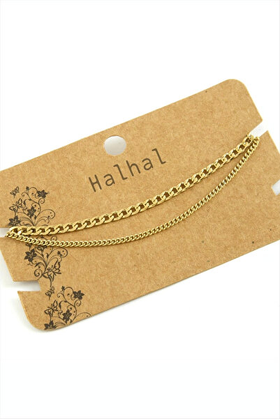 Eco Lounge Double Chain Luxury Steel Anklet