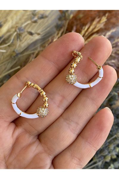 Lucios Golden Crafted Topcuk Detail Ring Earring
