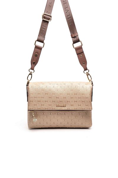 Silver Polo WOMEN'S BAG/SKIN LEATHERSilver Polo BEIGE Shoulder Bag