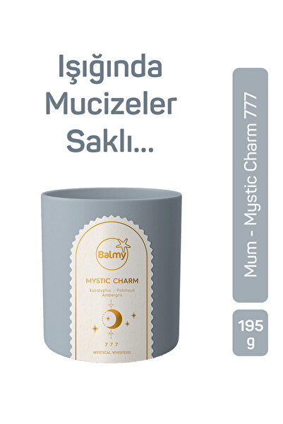Balmy Mystic Charm 777 Banyo Mumu, Bardakta Kokulu Mum 195 g