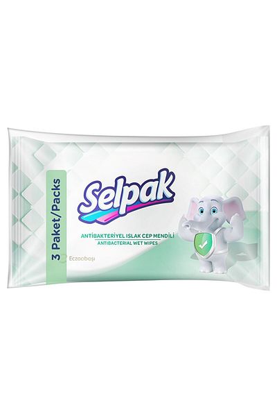 Selpak Wet Pocket Wipes 3X15 Pieces