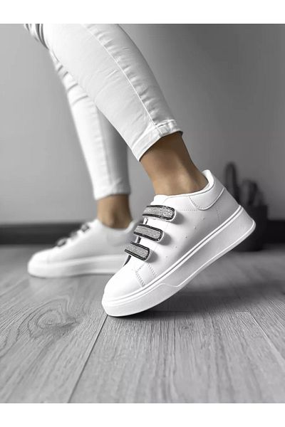 Casual Adidasi dama, casual, din piele ecologica, 222, inchidere cu arici