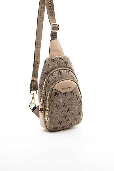 Silver Polo FREEBAG/LOGO PRINTEDSilver Polo DARK BEIGE Waist Bag