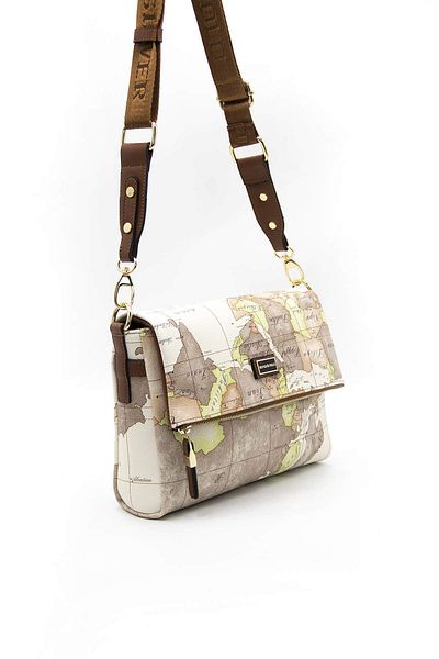 Silver Polo WOMEN'S BAG/PATTERNEDSilver Polo WHITE Shoulder Bag