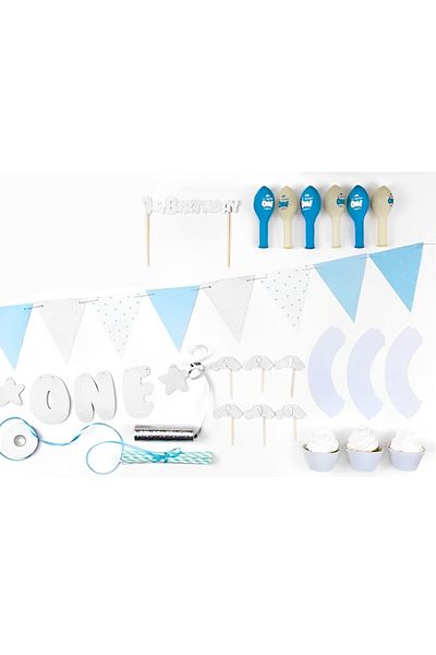ideal STORE Set decorațiuni pentru petrecere bebeluș băiețel IdealSTORE