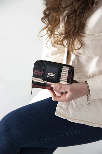 Silver Polo WALLET/PLAIDSilver Polo BLACK Wallet & Card Holder