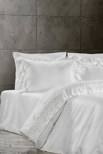 ZEBRA CASA Rosaria Lace Duvet Cover Set