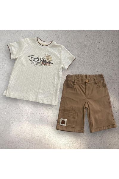 BİGÜMEX Boys' Summer Suit with Shorts