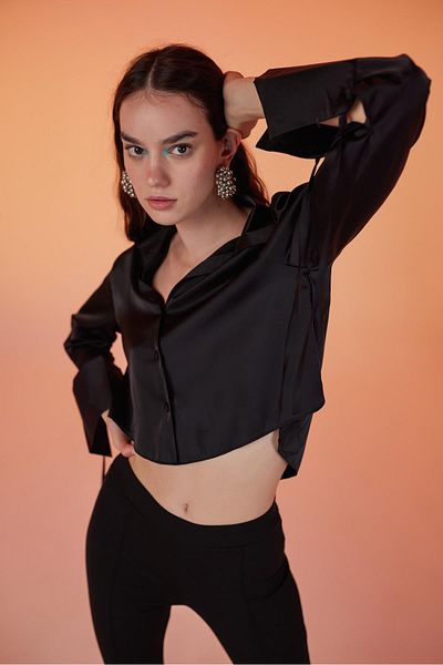 Markano Silky Shirt Black