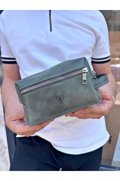 Fil Deri Genuine Leather - Hand Grip Tape - Zippered - Wallet 1003