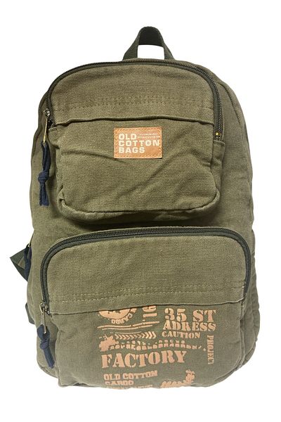 Old Cotton Quality Single Compartment Vintage Design Daily Backpack Travel School Travel Bag Jannie Bag 27 cm X 40 cm