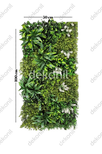 Dekonil Yapay Bitki & Çiçek Dikey Bahçe Paneli 50*100cm