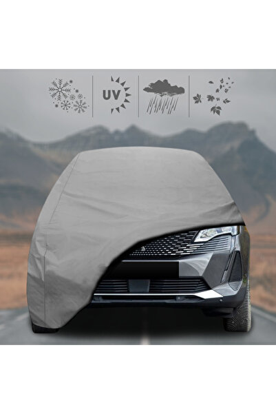 ULTRASHOP Peugeot 3008 (2016 - 2020) Oto Branda Su Geçirmez Miflonlu Araba Brandası Klipsli Araba Çadırı