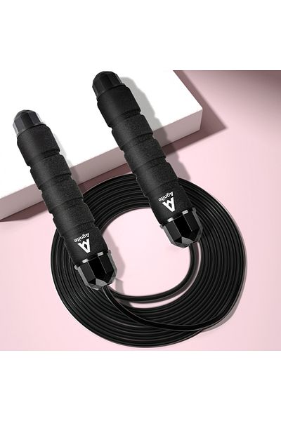 Deli ER040 2.8m Black Weighted Jump Rope – Ideal for Cardio, HIIT, and Fitness Training