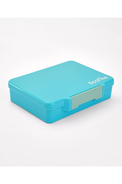 Bonfino Bonfino Lunch Box with Cutlery and Side Dish Container , Leak-Resistant - Blue and Green