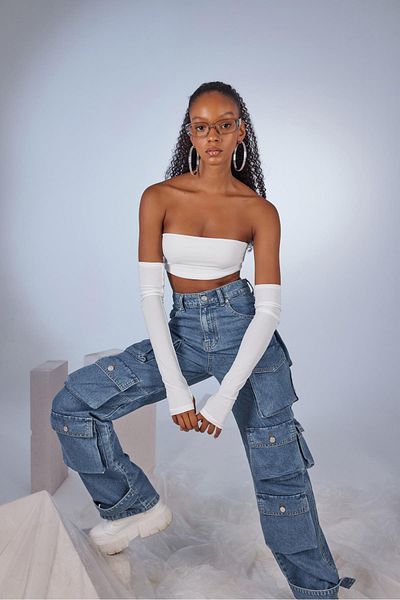 Markano Cargo Jean Trousers Blue