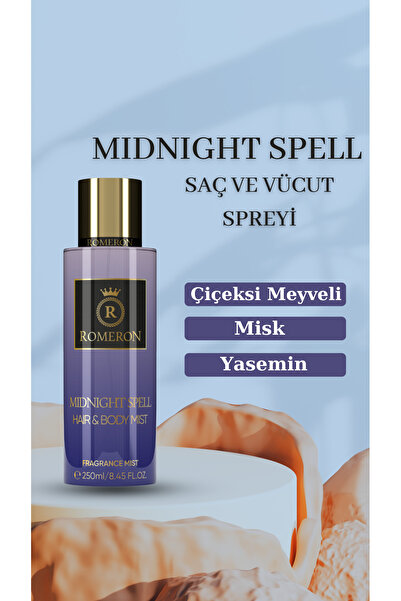 ROMERON MIDNIGHT SPELL SAÇ VE VÜCUT SPREYİ 120 ML