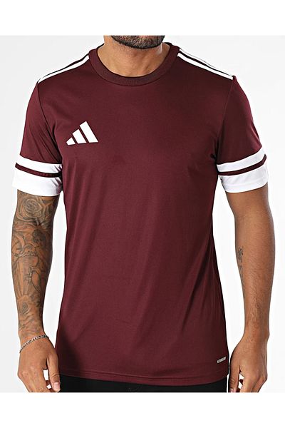 adidas Squa25 Jsy M Ανδρικό αθλητικό μπλουζάκι μπορντό