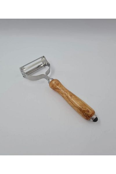Snow Homs Wooden Handle Fruit Vegetable Peeler Double Sided