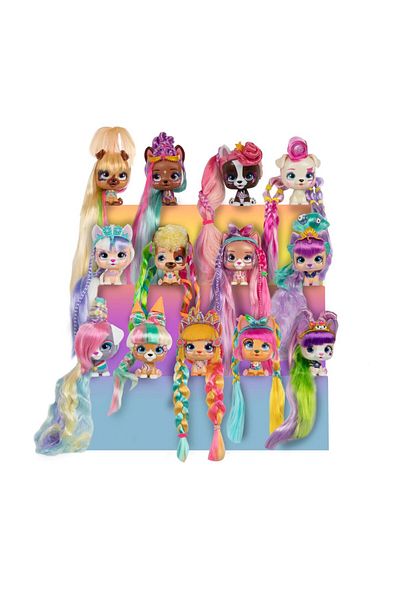 IMC Toys Catelus cu 9 surprize VIP Pets Color Boost