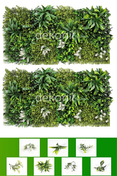 Dekonil Yapay Bitki & Çiçek Dikey Bahçe Paneli 50*100cm