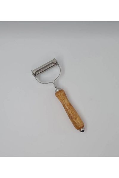 Snow Homs Wooden Handle Fruit Vegetable Peeler Double Sided