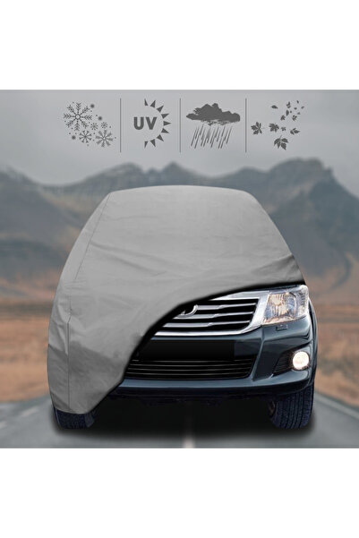 ULTRASHOP Toyota Hilux (2011 - 2015) Oto Branda Su Geçirmez Miflonlu Araba Brandası Klipsli Araba Çadırı