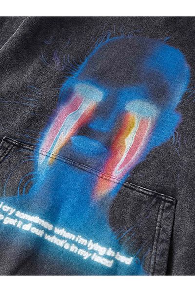 Ekospot Supermade Neon Eye Printed Hoodie Sweatshirt