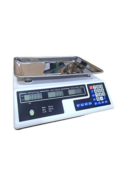 SDX Market Cântar electronic 40 kg cu baterie pentru depozit