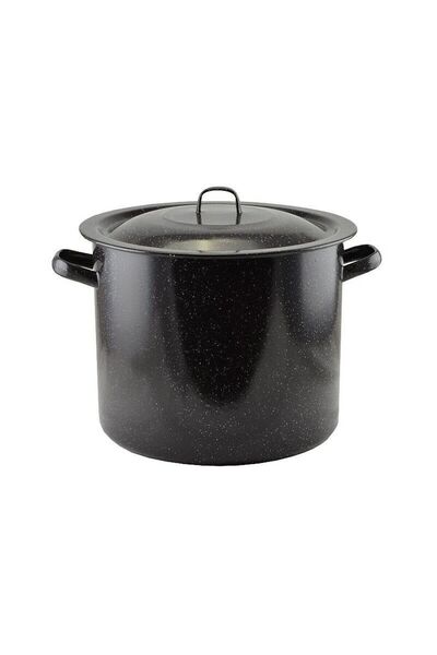 Perfect Home Oală emailată 30L neagră