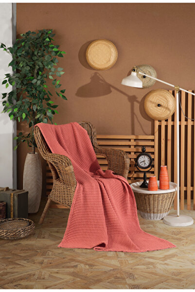 destinyhometex Husă de scaun/felă de televizor fără franjuri, culoarea țiglă,...