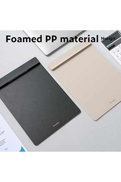 Deli ENS503 Standing Clipboard A4 Black – Ideal for Office, Meetings, and Presentations