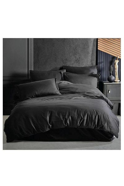 celhome Bed Linen Set Damasc 6 pieces, CELhome, Black