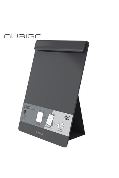 Deli ENS503 Standing Clipboard A4 Black – Ideal for Office, Meetings, and Presentations