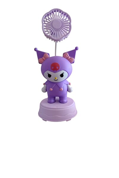 FAMEMUS ACCESSORY Kuromi Temalı Masa Üstü Vantilatör Hediyelik Eşya Mor Renk