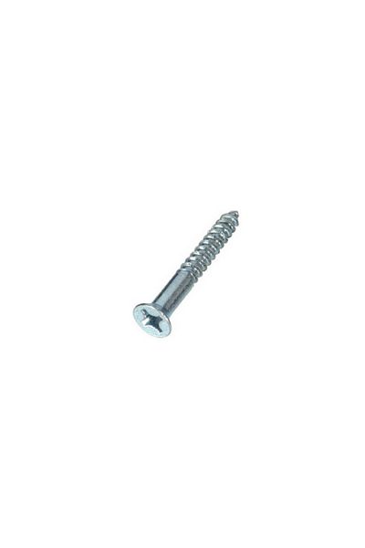 HILLMAN 30-Piece Phillips Zinc Plated Flat Head Steel Wood Screw Silver No.6 x 1/2inch
