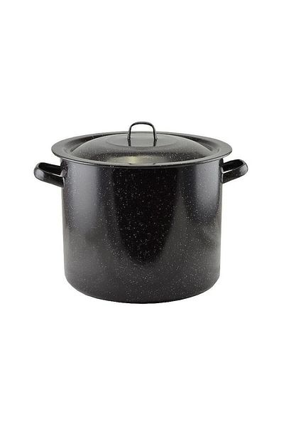 Perfect Home Enamel Pot 20L Black
