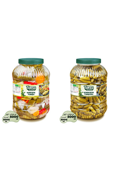 TURŞU DURAĞI Karışık Turşu 5KG - Kornişon Turşusu 5KG