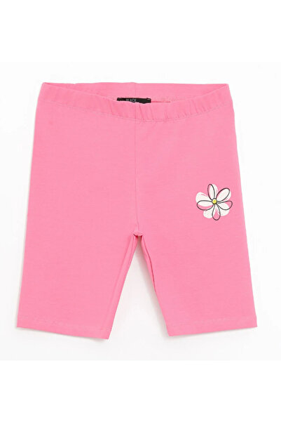 Chandraswear Girl's Printed Short Leggings Pink- Derek