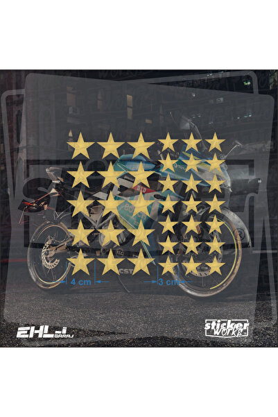 Sticker Works 36 Pieces Star Pattern Sticker