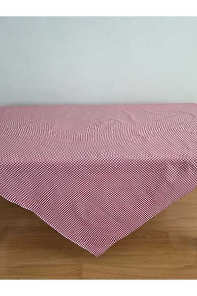 Milenam Gingham Patterned Red Picnic Cloth Table Cloth Table Cloth