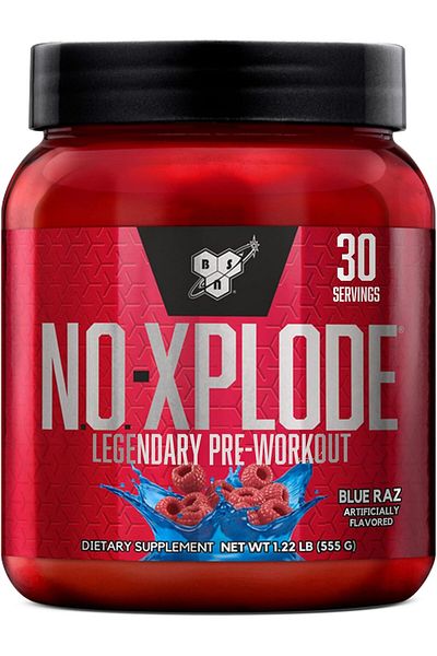 BSN No-Xplode, Pre Workout, 555g, Blue Raz, 30 Servings